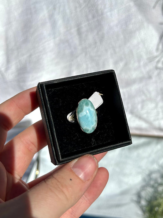 Larimar ring SIZE 8