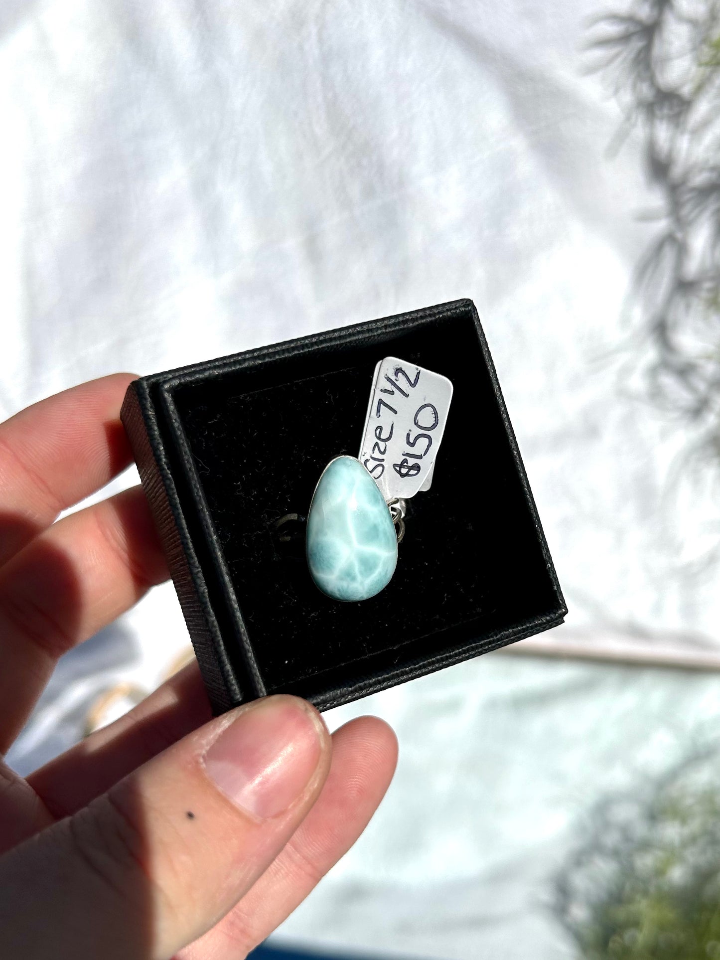 Larimar ring SIZE 7 1/2